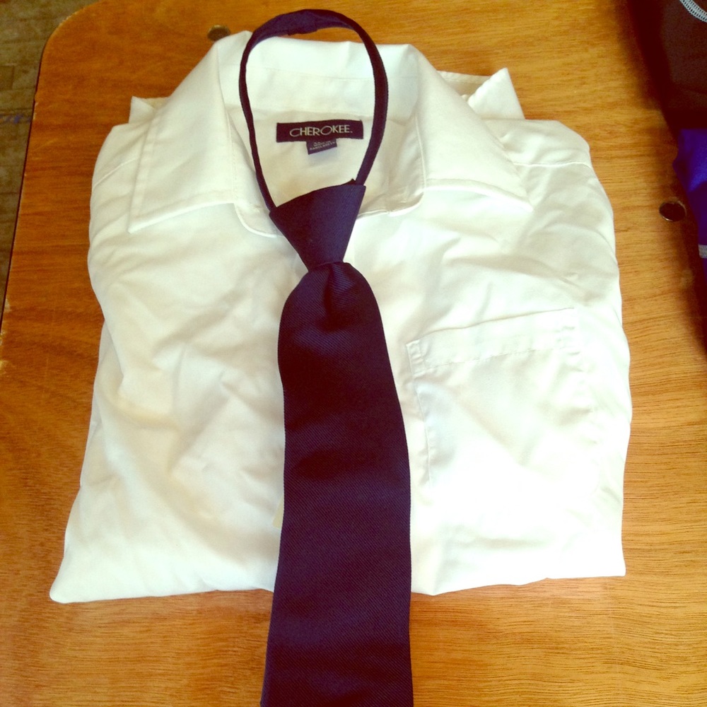 Club room boys navy blue adjustable tie